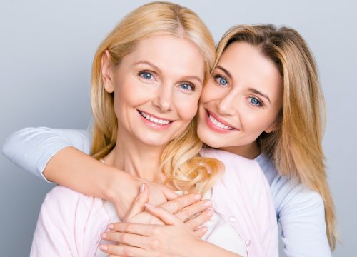 Happy mother and daughter after Restylane treatments